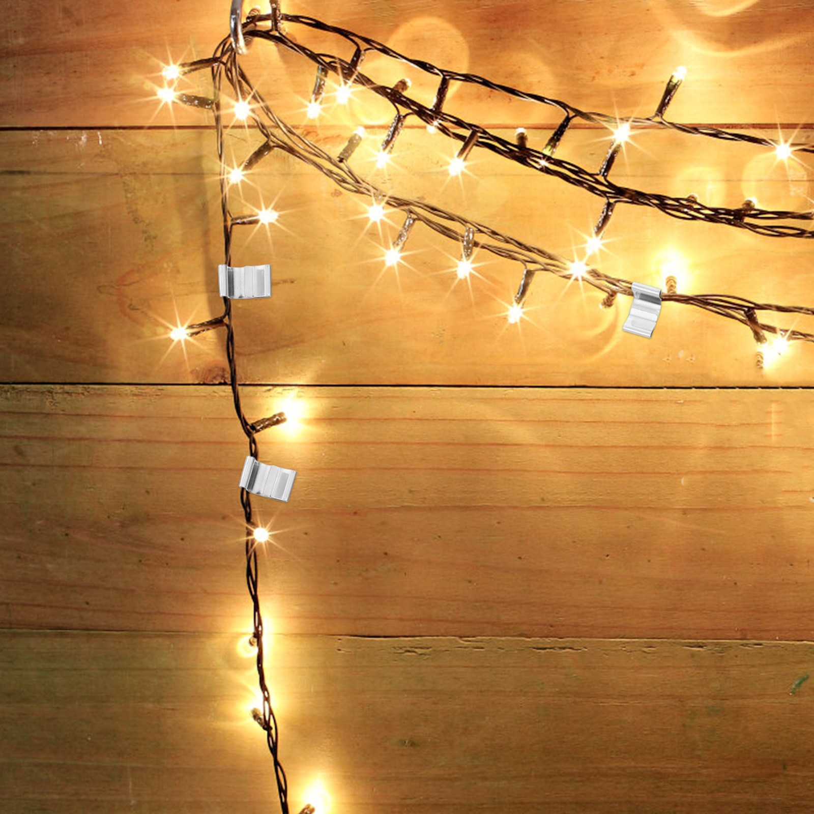 Christmas Lights Outdoor - 100 sztuk odpornych na rdzę metalowych