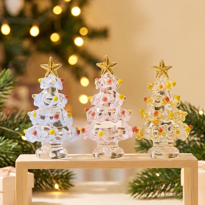 Star Tree Topper - Świąteczna dekoracja na stół, szklana miniaturowa
