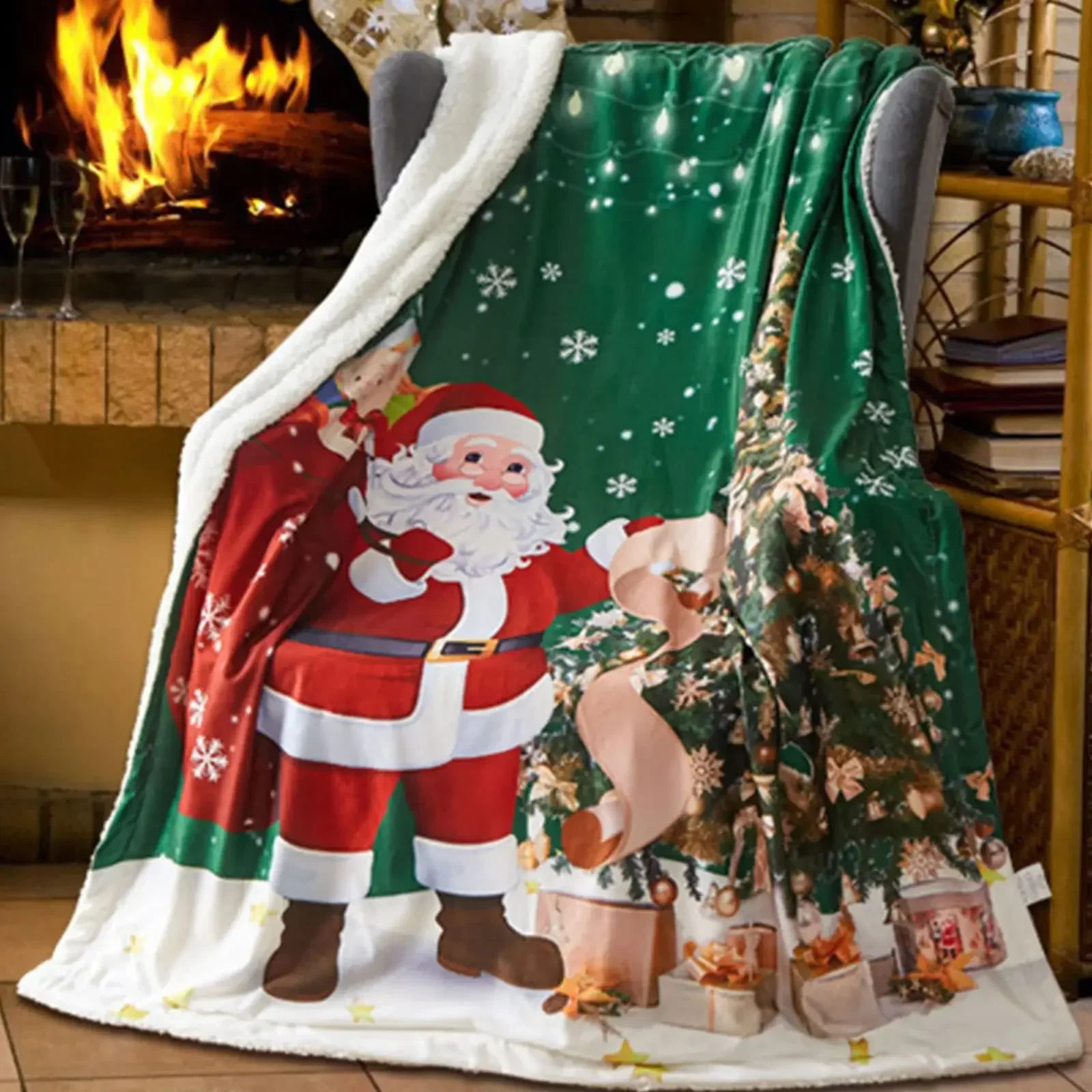 Koce polarowe na Nowy Rok 2026 – Christmas Throw Blanket recenzja i cena