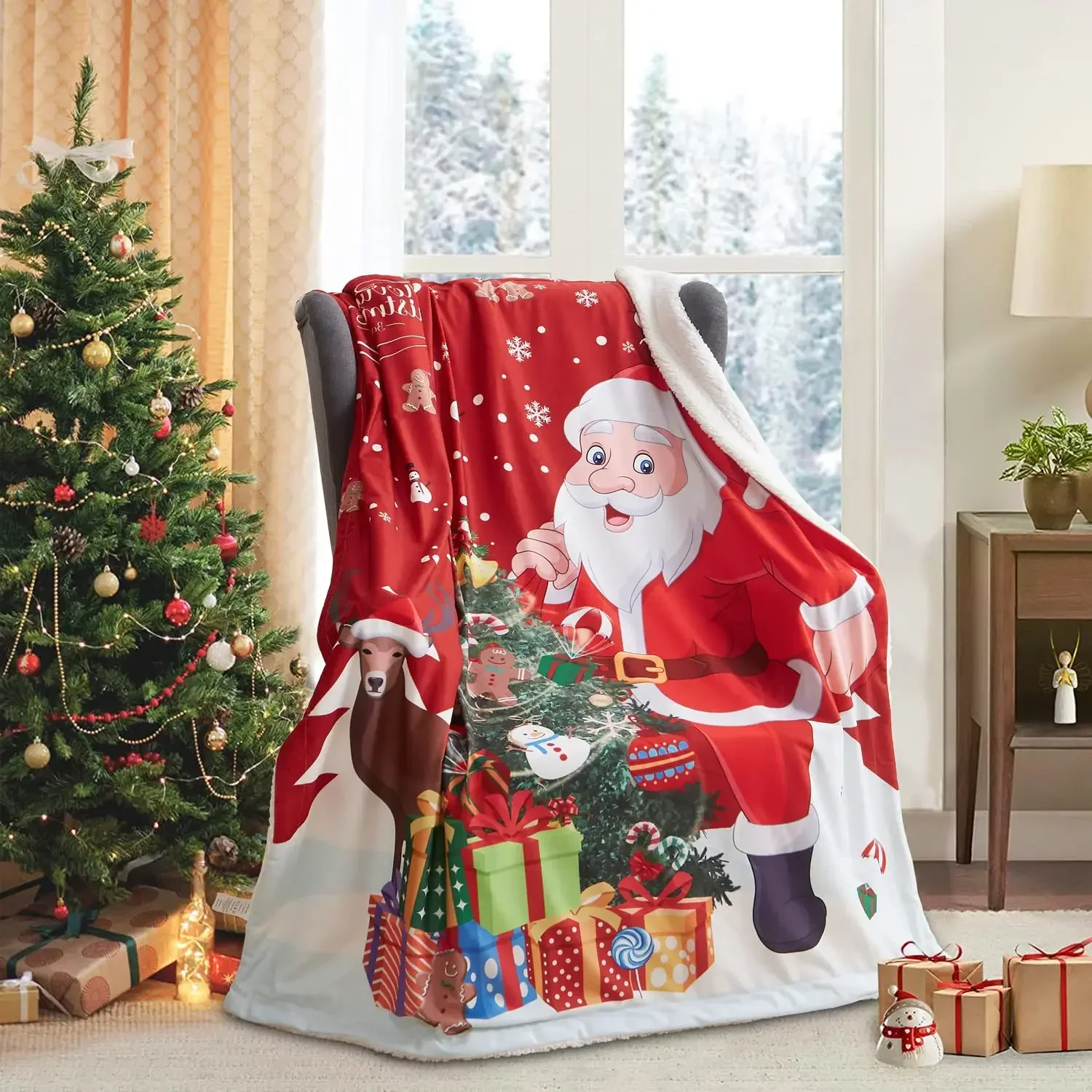Koce polarowe na Nowy Rok 2026 – Christmas Throw Blanket recenzja i cena
