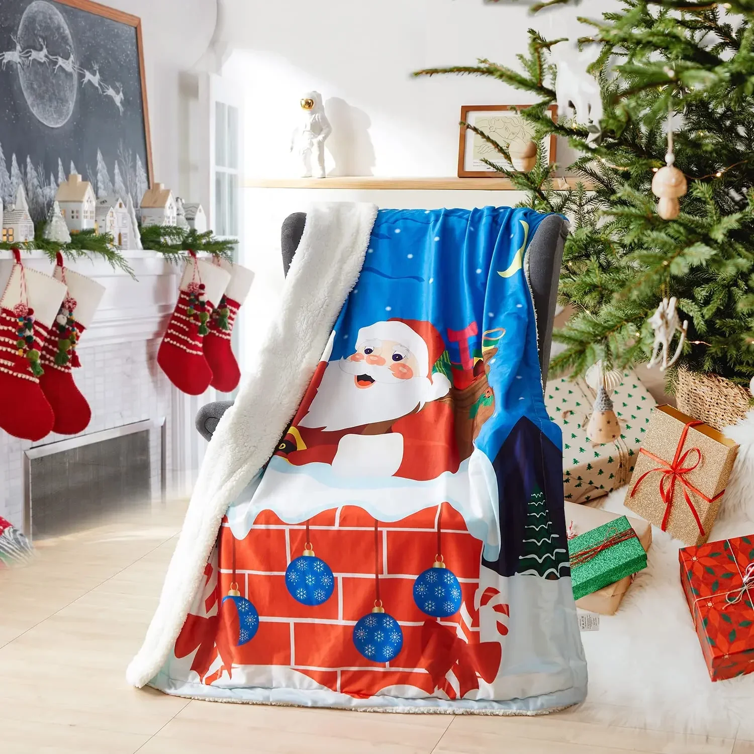 Koce polarowe na Nowy Rok 2026 – Christmas Throw Blanket recenzja i cena