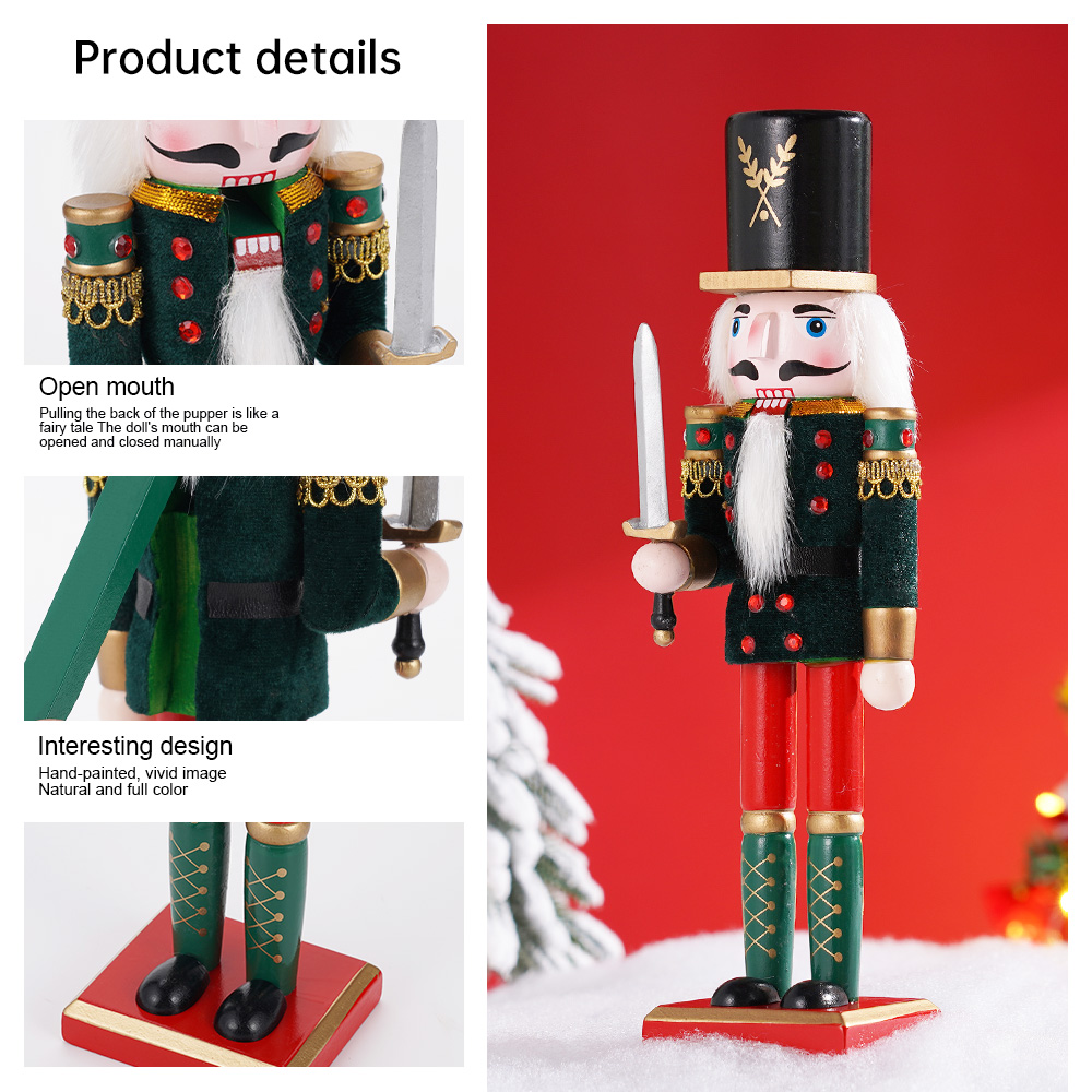30cm Świąteczny Dziadek do Orz – Nutcracker Figurine recenzja i cena