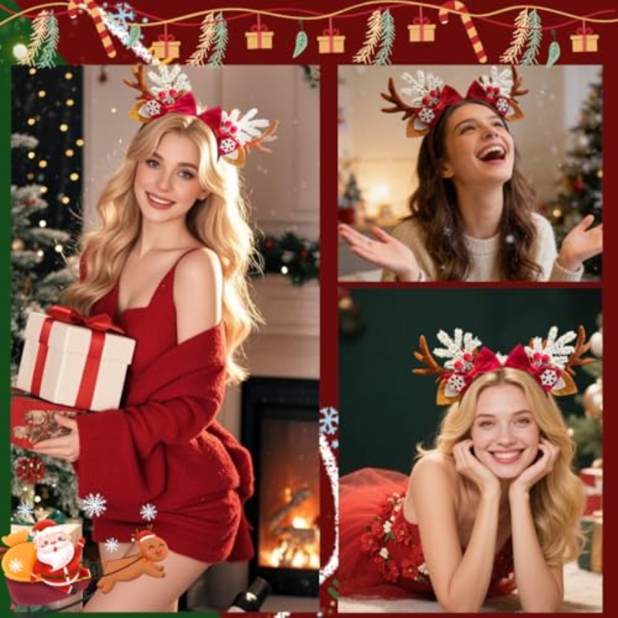 Urocza świąteczna opaska na gł – Reindeer Antlers Headband recenzja i cena