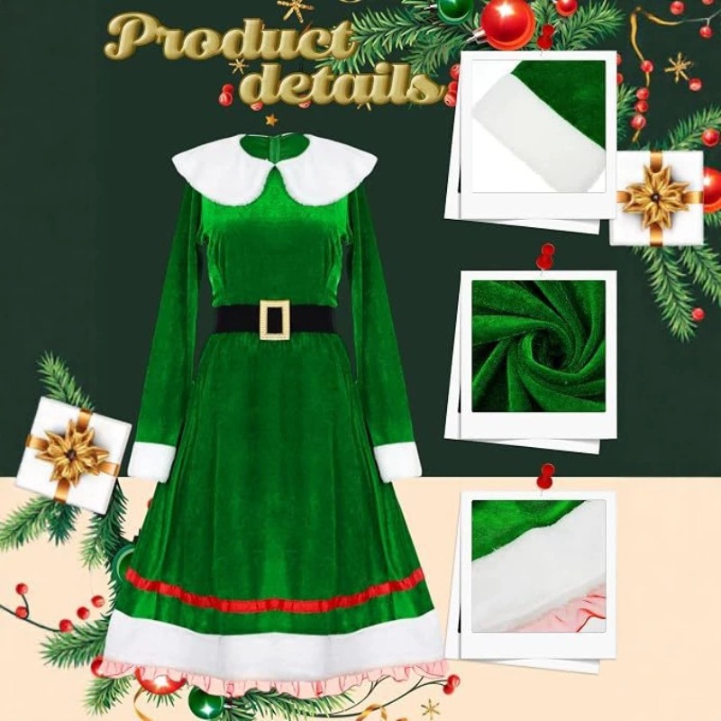 Damski zestaw kostiumu elfa na – Elf Costume Christmas recenzja i cena